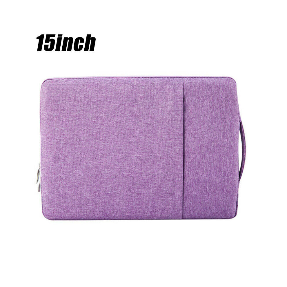 (-15 Inch) Sleeve Case Cover Pouch Tablet Notebook Laptop Carrying Bag For 11" 13" 15" Pc Purple 795340544702