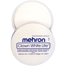 Palhao de maquiagem Mehron Branco Lite | Pintura facial e corporal profissional | Maquiagem em creme branco, pintura facial branca, maquiagem pa