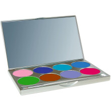 Mehron Makeup Paradise Makeup AQ 8 Color Island Palette (tidligere Pastel Palette) | Kropsmaling & Ansigtsmaling Palette | Professionel vandaktiv