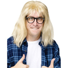 Holiday Times Unlimited SNL Wayne's World Garth Algar Peruk & Glasögon Set