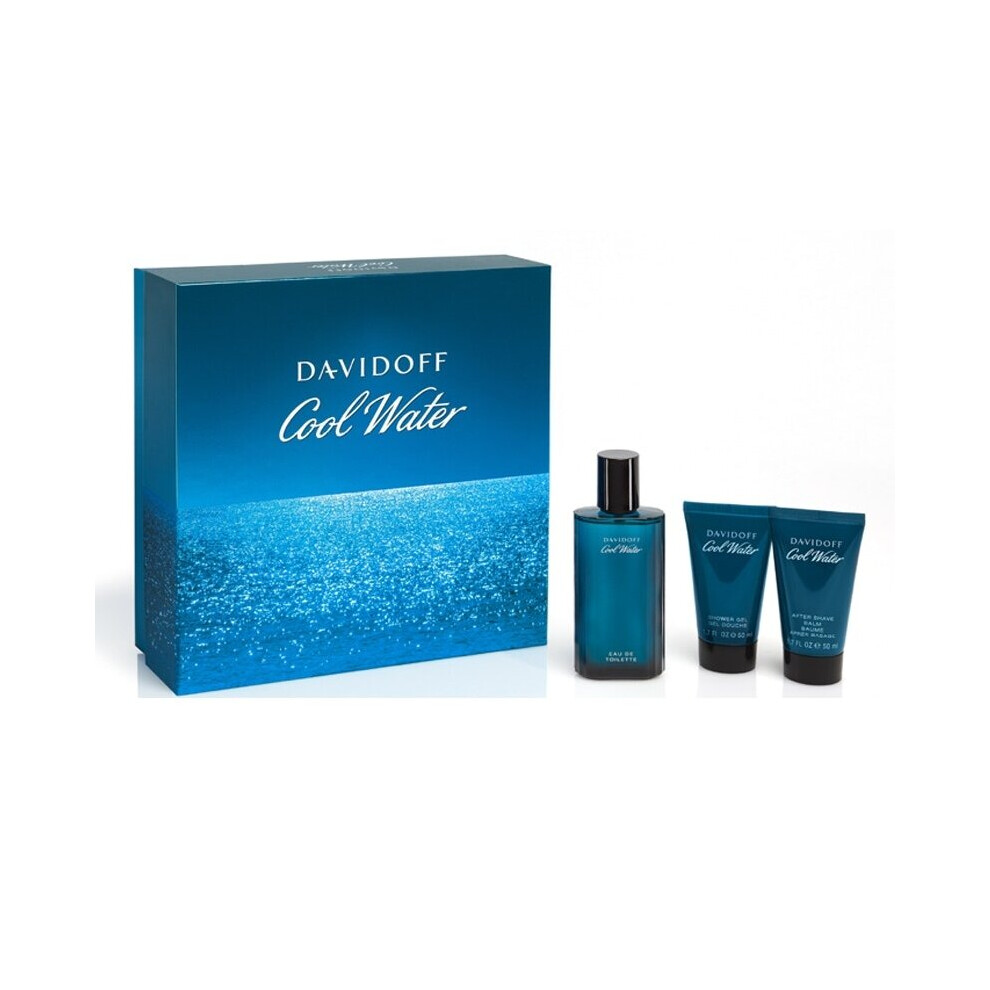 Davidoff Cool Water Man 75Ml Eau De Toilette Gift Set