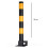 2 x Steel Retractable Folding Security Parking Driveway Vehicle Post Bollards 4