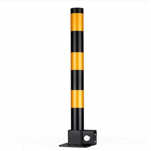 2 x Steel Retractable Folding Security Parking Driveway Vehicle Post Bollards 2