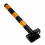 2 x Steel Retractable Folding Security Parking Driveway Vehicle Post Bollards 2