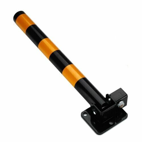 2 x Steel Retractable Folding Security Parking Driveway Vehicle Post Bollards 1