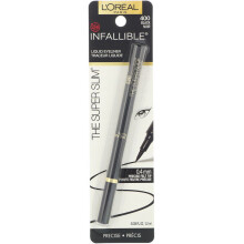 L'Oréal, Infallible, The Super Slim Liquid Øjenlåner, 400 Sort, 0,034 fl oz (1 ml)