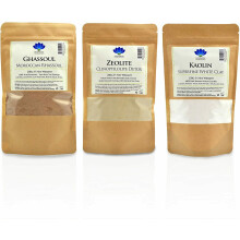 Healing Clay Detox Kit No. 3 - Rhassoul / Zeolite / Kaolin
