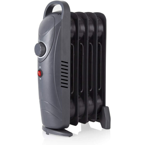 Warmlite 650W Oil Filled Radiator, Dark Titanium