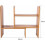 Uitbreidbare bamboe bureau organizer, verstelbare desktop planken, plank Rack 2