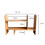 Uitbreidbare bamboe bureau organizer, verstelbare desktop planken, plank Rack 11