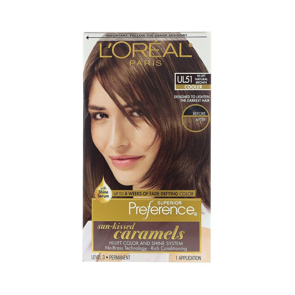 L'Oreal, Superior Preference, Natural Brown , 1 Application