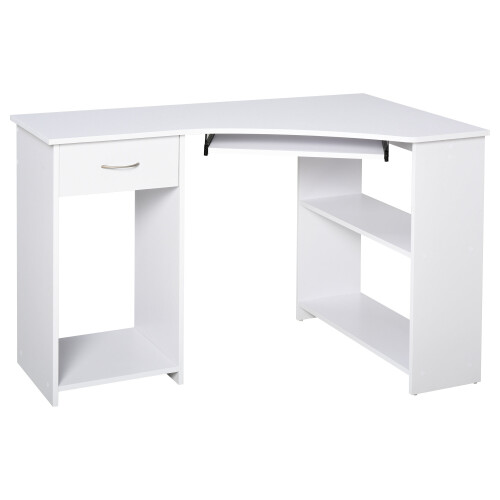 Corner office store desk for two