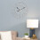 Living And Home 40CM Roman Numerals Metal Skeleton Wall Clock, White 3