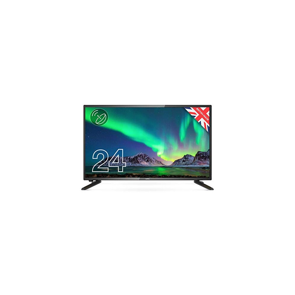 Cello ZS0242 24â inch HD Ready LED TV with Freeview HD Built in Satellite Made in the UK (New 2020 Model),Black