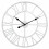 Living And Home 40CM Roman Numerals Metal Skeleton Wall Clock, White 4