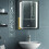 Living And Home Anti-fog LED Clock Wall Mounted Mirror Cabinet, Touch Control Switch 3