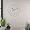 Living And Home 40CM Roman Numerals Metal Skeleton Wall Clock, White 1