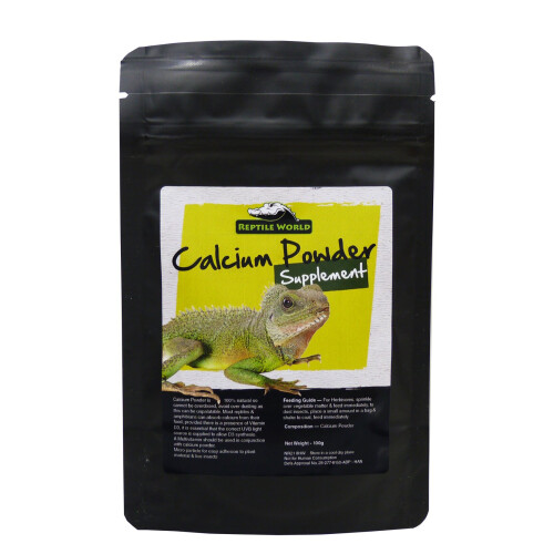 Reptile World Calcium Dusting Powder 100g Tortoise, Bearded Dragon, Calcidust on OnBuy