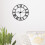 Living And Home 40CM Roman Numerals Metal Skeleton Wall Clock, Black 3