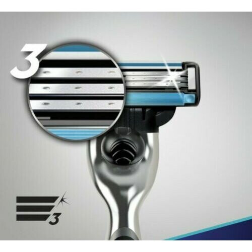Gillette 3x Gillette Genuine Mach 3 Razor handle 1 Pre-loaded Blade unboxed 1