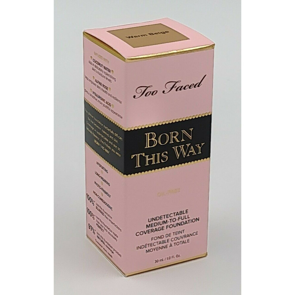 Too Faced Born This Way Oil Free Foundation 30ml Shade WARM BEIGE