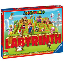 Ravensburger Super Mario Labyrinth - Kiehtova perhelautapeli | Hauskaa lapsille ja aikuisille | 7-vuotiaille ja sit   vanhemmille | Dynaaminen sok