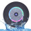 (BLACK) Wireless Bluetooth Speaker Waterproof Led Shower Speaker FM Radio TF Card 1