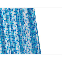 Croydex Mosaic PVC Shower Curtain Blue AE543424