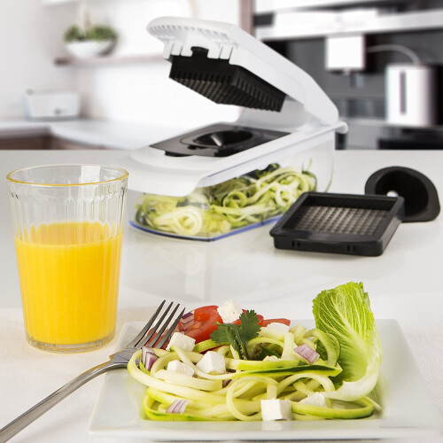 Fullstar Vegetable Chopper - Black Slicer Dicer Cutter - 4 Blades 1