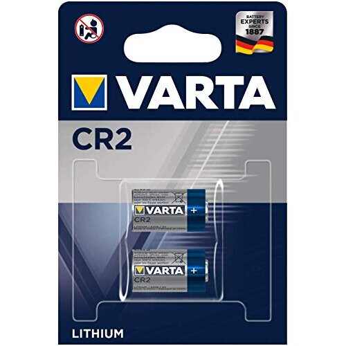 Varta VARTA Lithium-Zylinderbatterie CR2, 2er-Pack