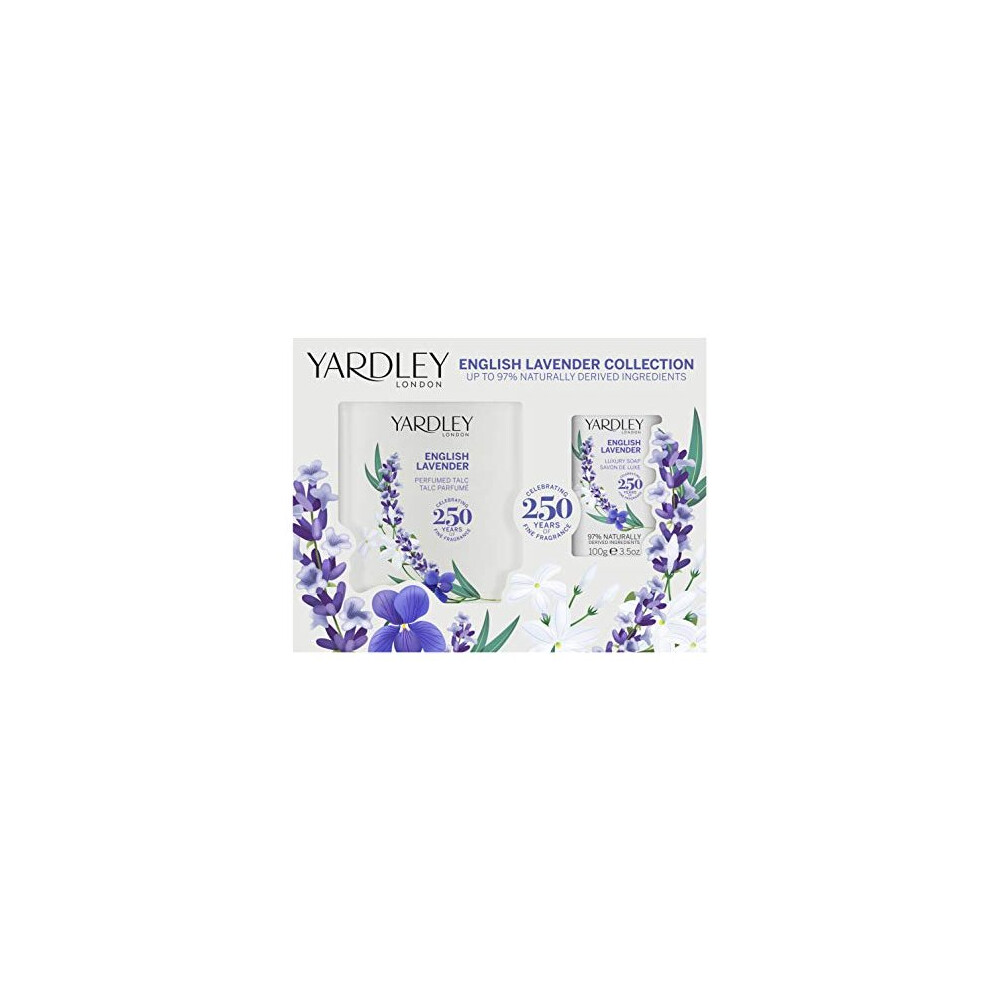 Yardley London Lavender Talc & Soap Set, 400 g Y72X2010-3