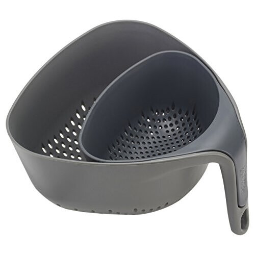 Joseph Joseph Colander - Joseph Joseph - Nest - Set di 2 - Ergonomico - Plastica - Grigio