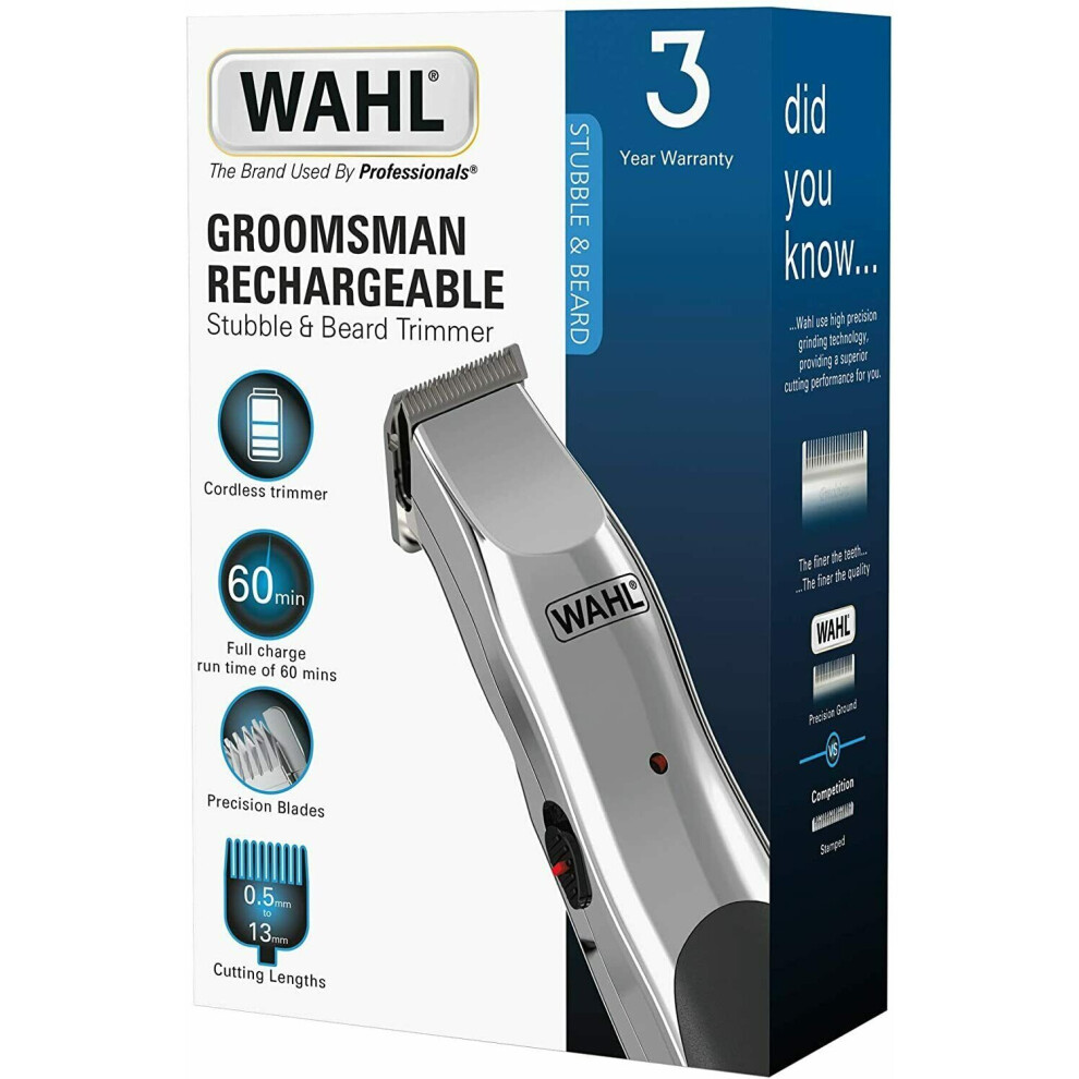 Wahl RECHARGEABLE Beard Hair Clippers Moustache Cordless Trimmer