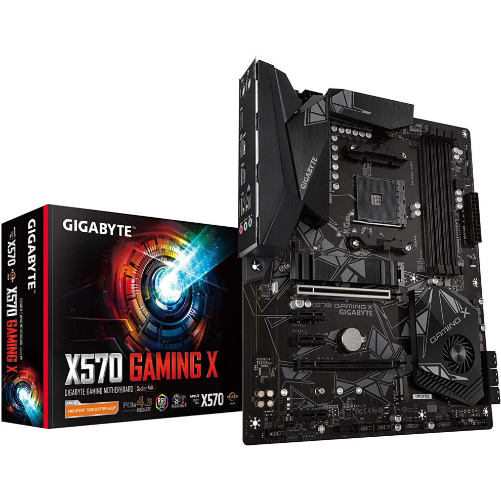 Gigabyte X570 Gaming X (AMD Ryzen 3000/X570/ATX/PCIe4.0/DDR4/USB3.1/Realtek ALC887/HDMI 2.0B/RGB Fusion 2.0/Realtek GbE 8118 LAN/Gaming Motherboard)