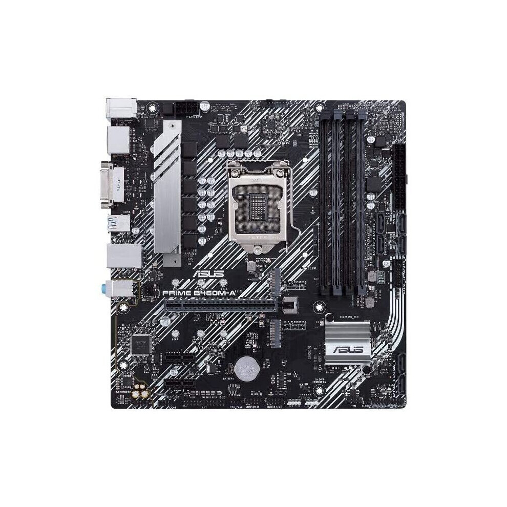 ASUS Prime B460M-A LGA 1200 (Intel 10th Gen) Micro ATX Motherboard (Dual M.2, 1Gb LAN, USB 3.2 Gen 1 Ports, HDMI, DisplayPort, 4K@60Hz and Aura ..