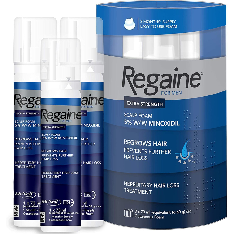 Regaine for Men Hair Loss & Regrowth Scalp Foam Treatment