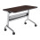 Safco LF2448TSLVLDCM Flip-N-Go Rectangular Training Table - Silver & Mocha - 29 x 48 x 24 in. 1