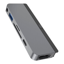 HYPER HyperDrive 6-in-1 USB 3.2 Gen 1 (3.1 Gen 1) Type-C Grey