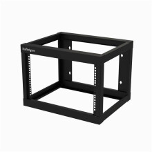 StarTech.com 6U 19 Wall Mount Network Rack 19 Deep 2 Post Open Frame for Server Room Data/AV/IT/Communication/Computer