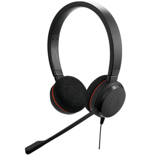 Jabra Jabra Evolve 20 MS Duo USB-C Headset Head-band Black USB Type-C