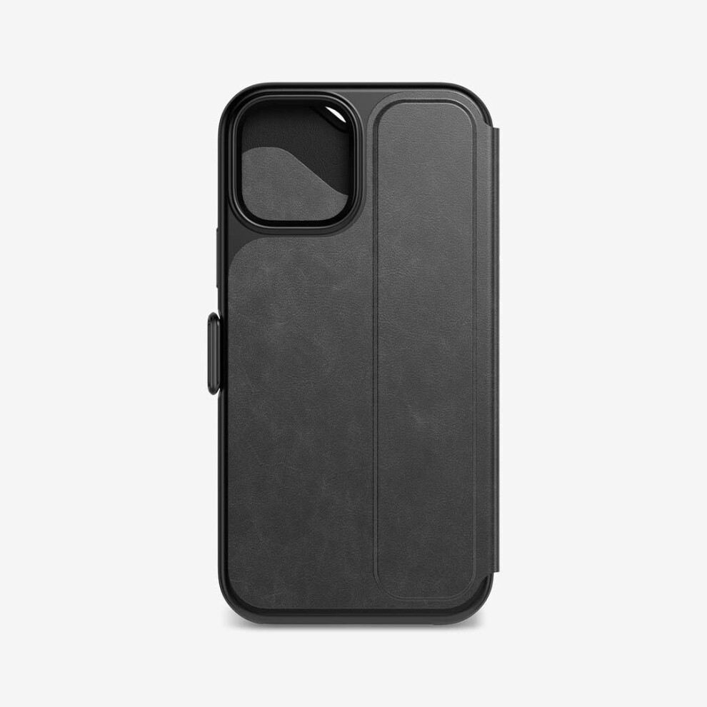 Tech21 EvoWallet Case for Apple iPhone 12 mini 5G - Hygienically Clean Bacterial Germ Fighting Antimicrobial Cover,Black