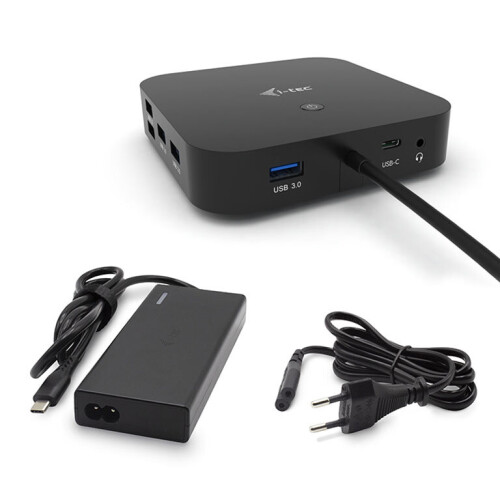 i-tec - USB-C 2x4K dockingstation met 65 W PD-voedingsadapter 1