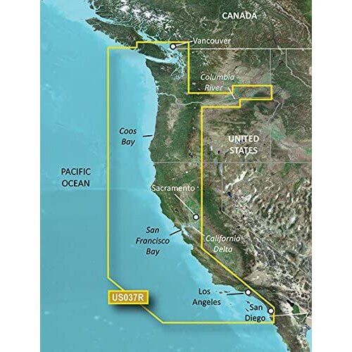 Garmin Garmin BlueChart g2 Vision Vancouver/San Diego Saltwater Map microSD Card 2
