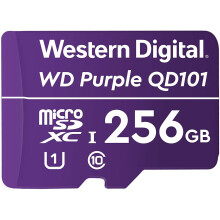Geheugenkaart - WD - Paars - 256Go - microSDXC - Klasse 10 - 2 jaar garantie