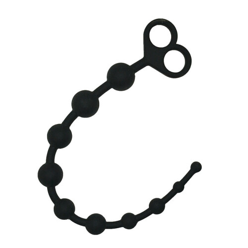 The Silicone Anal Beads with Two Hole Pull Ring 1