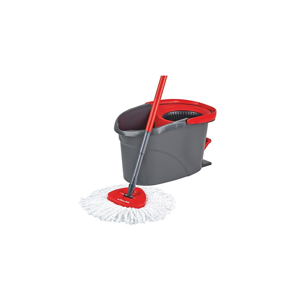 Vileda Easy Wring And Clean Microfibre Mop And Bucket With Power Spin Wringer