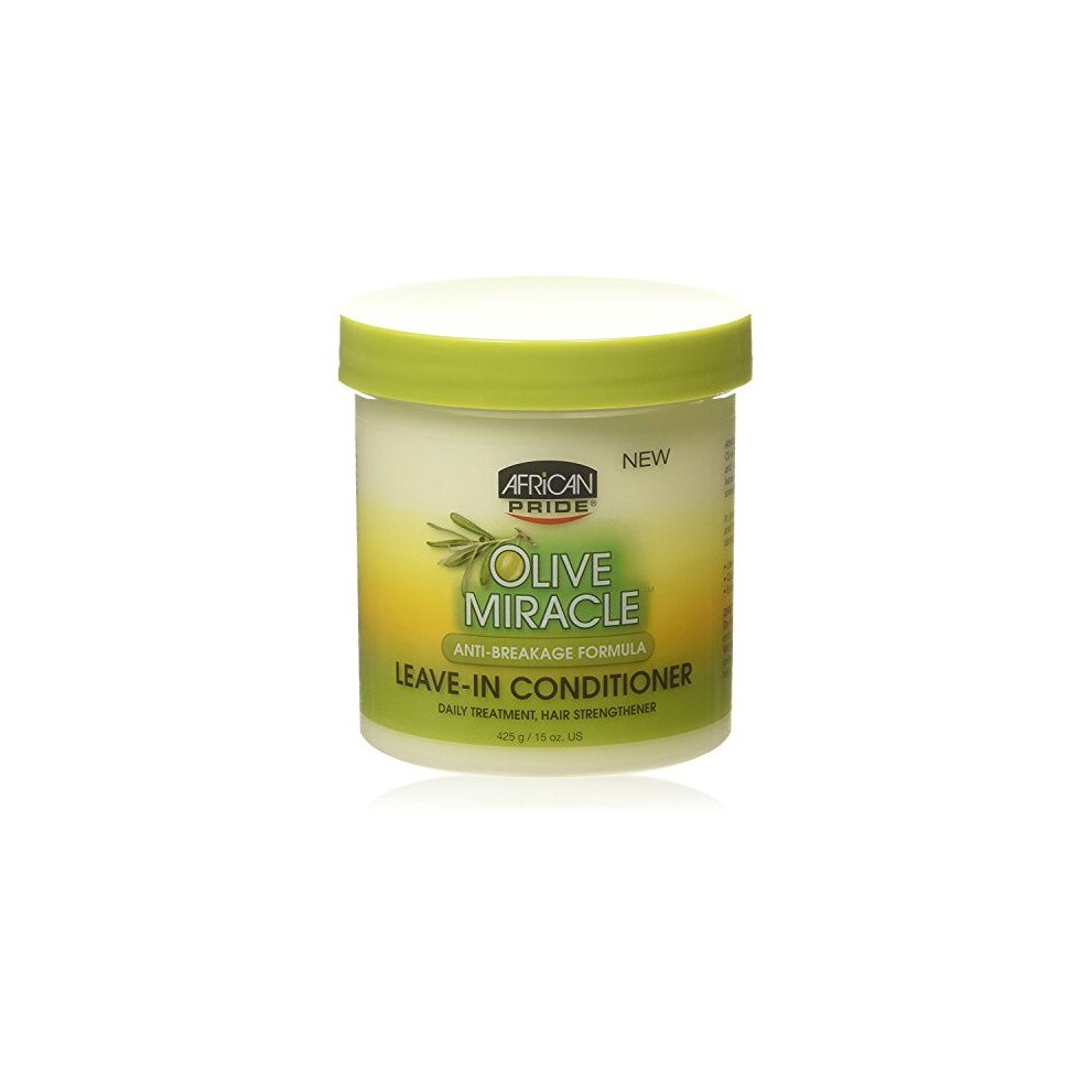 African Pride Olive Miracle Anti-Breakage Leave-In Conditioner 425G/15Oz