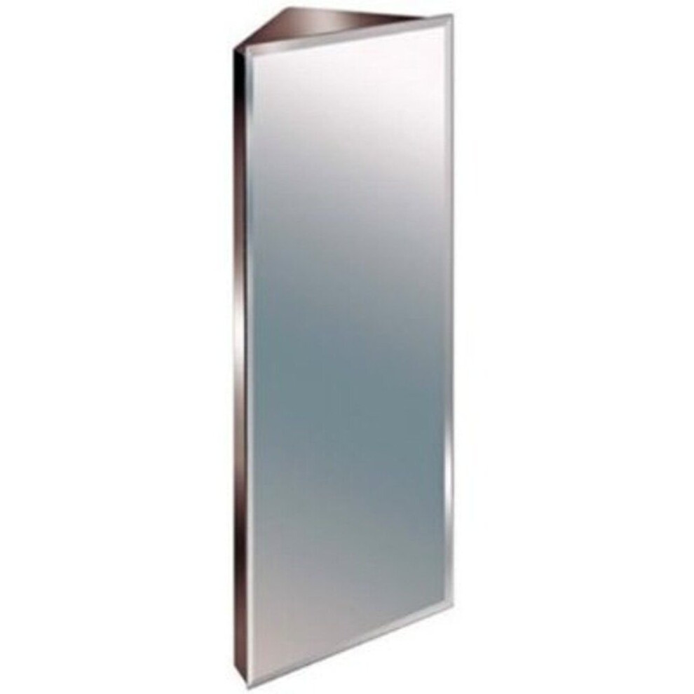 Zanex Bevelled Edge 900mm Stainless Steel Bathroom Corner Cabinet