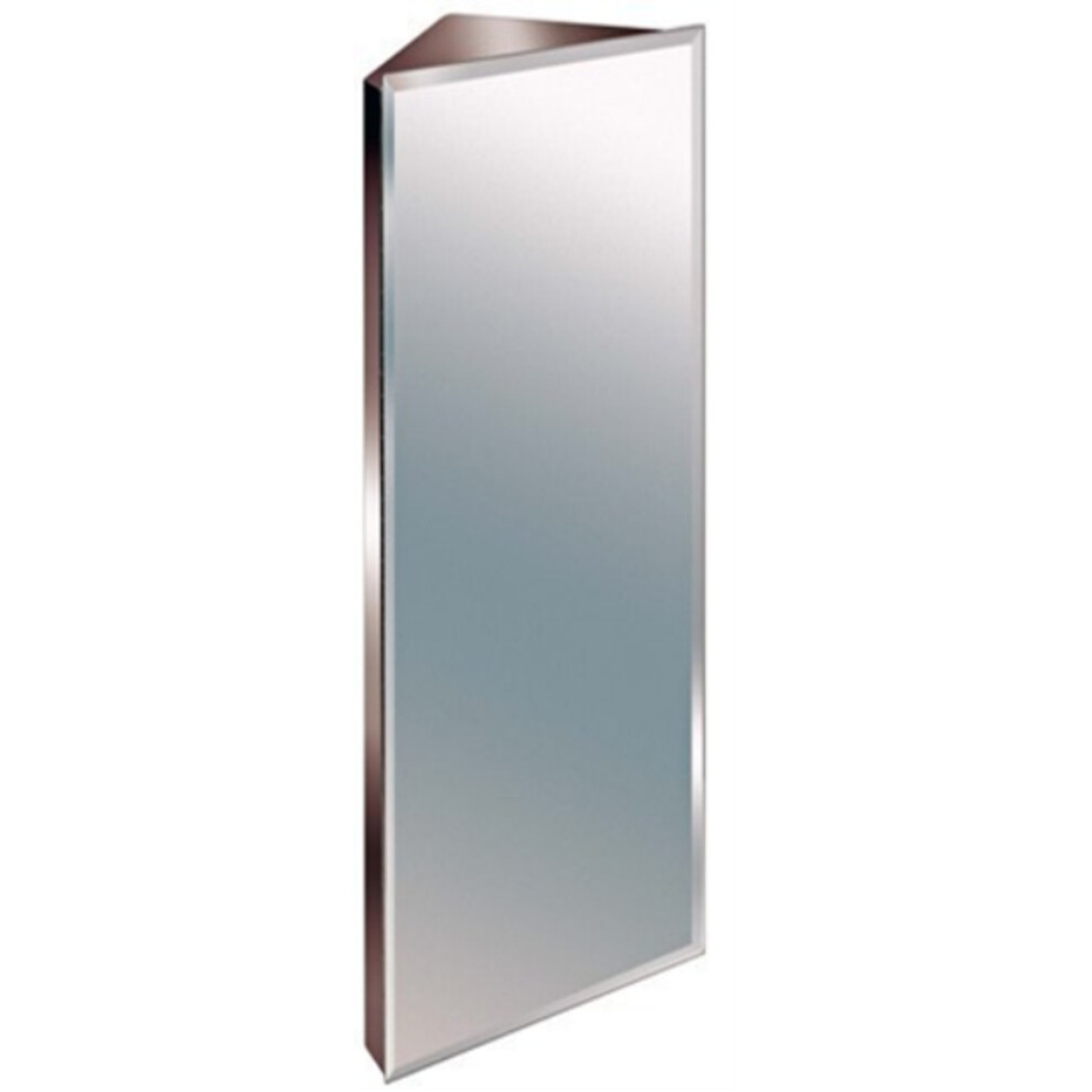 Zanex 1200mm Stainless Steel Mirror Storage Bathroom Corner Cabinet