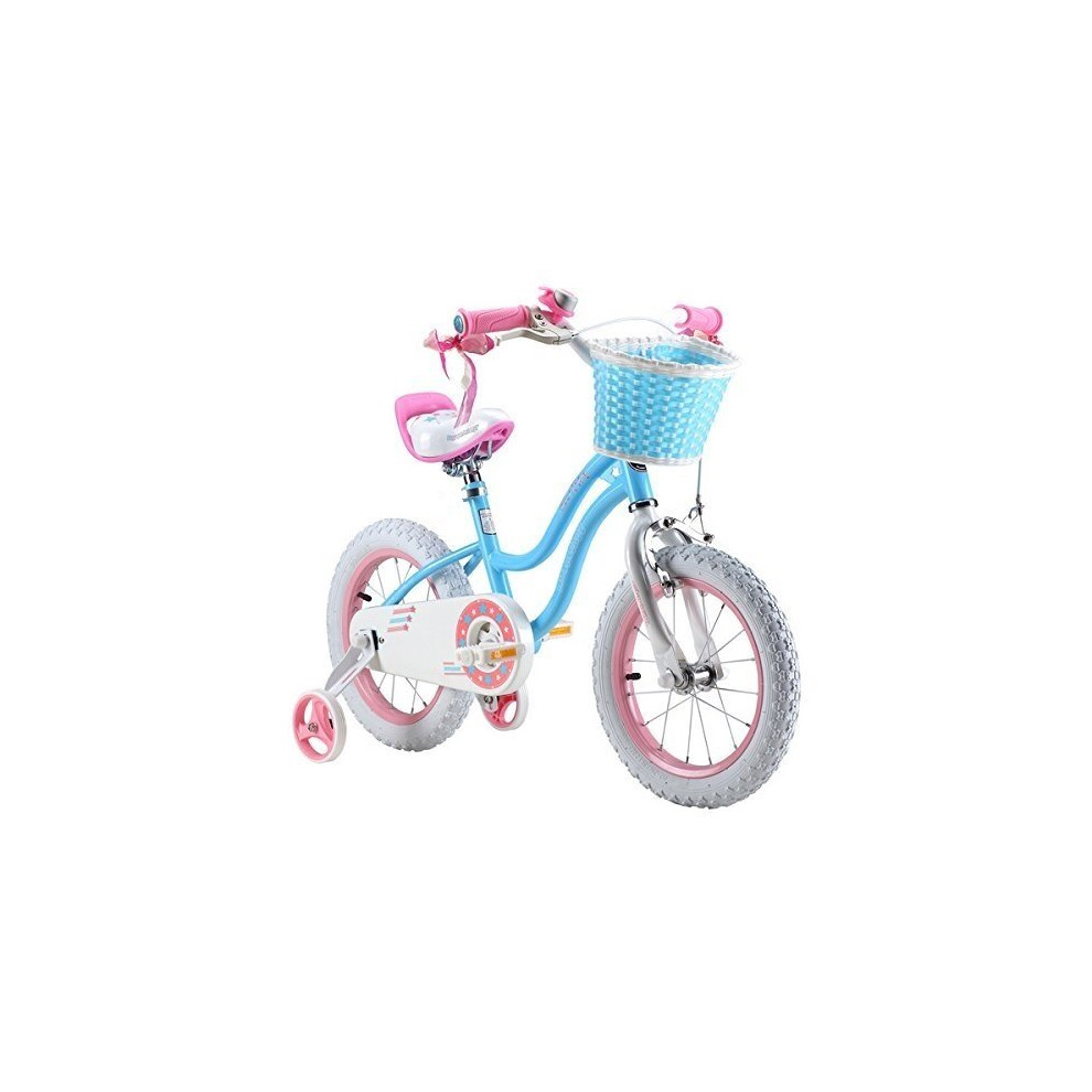 (star-blue-12) RoyalBaby star girls kids children bike 2 colour in 12" 14" 16"